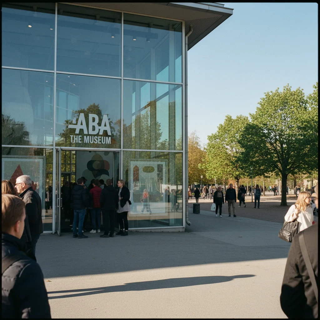 Eingangsbereich des ABBA The Museum auf Djurgården in Stockholm