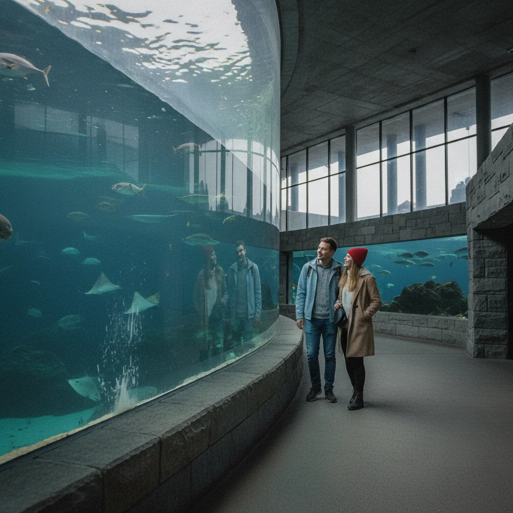 Atlanterhavsparken Aquarium bei Ålesund am Meer