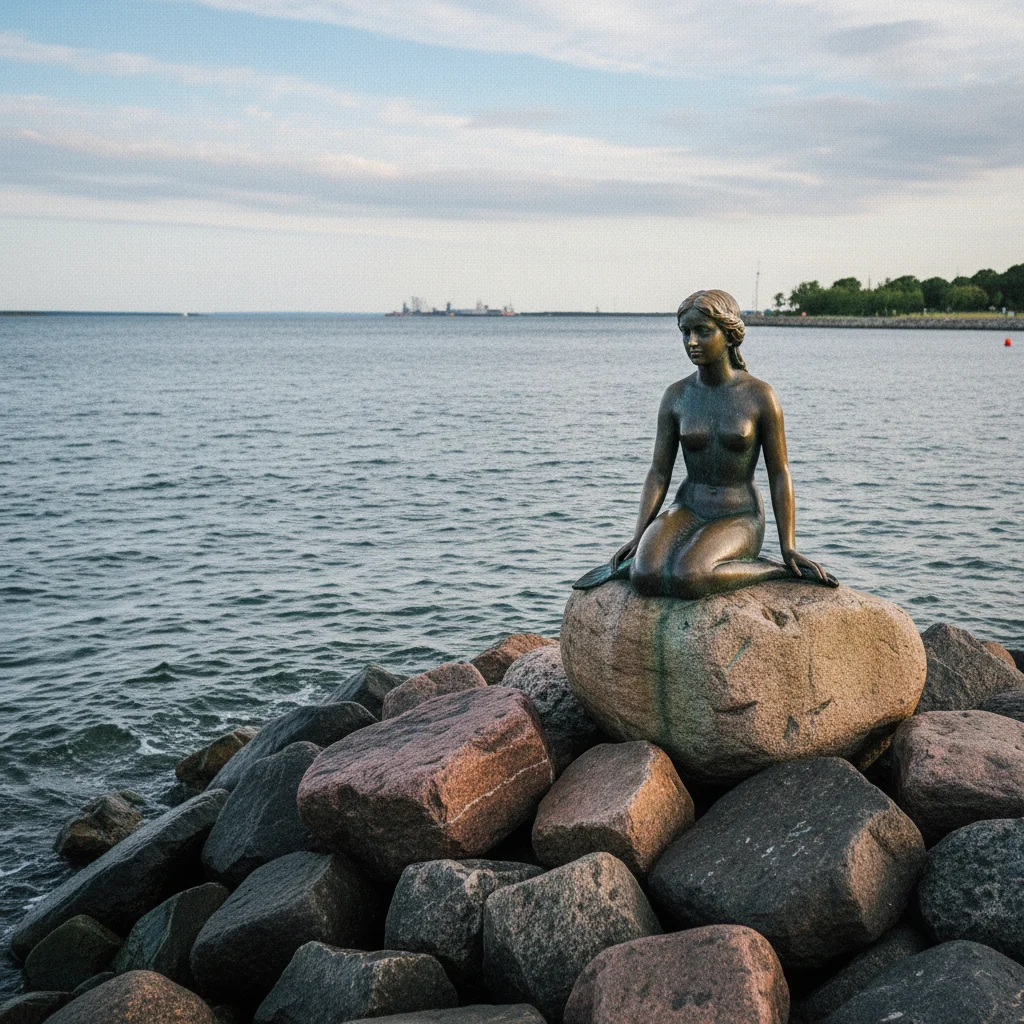 Statue der Kleinen Meerjungfrau in Kopenhagen
