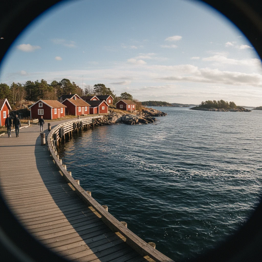 Kleiner Hafen auf einer Insel des Archipelago Trail