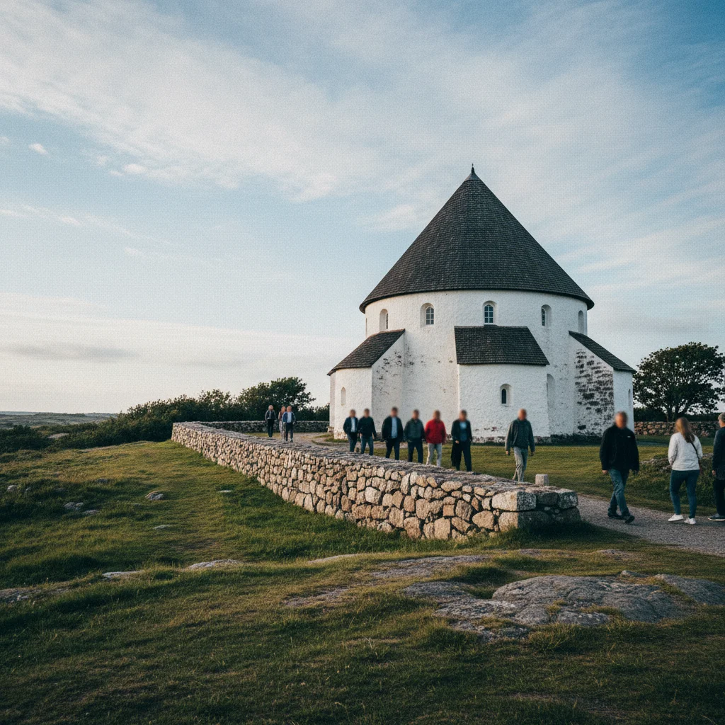 Rundkirche auf Bornholm, eines der ältesten Bauwerke Dänemarks