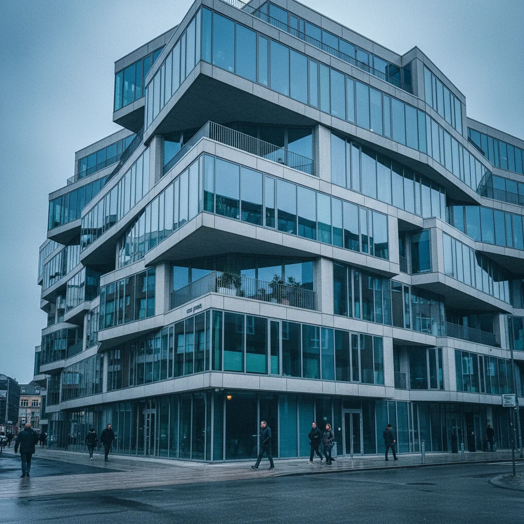 Moderne Architektur von BIG in Kopenhagen mit innovativer Fassade