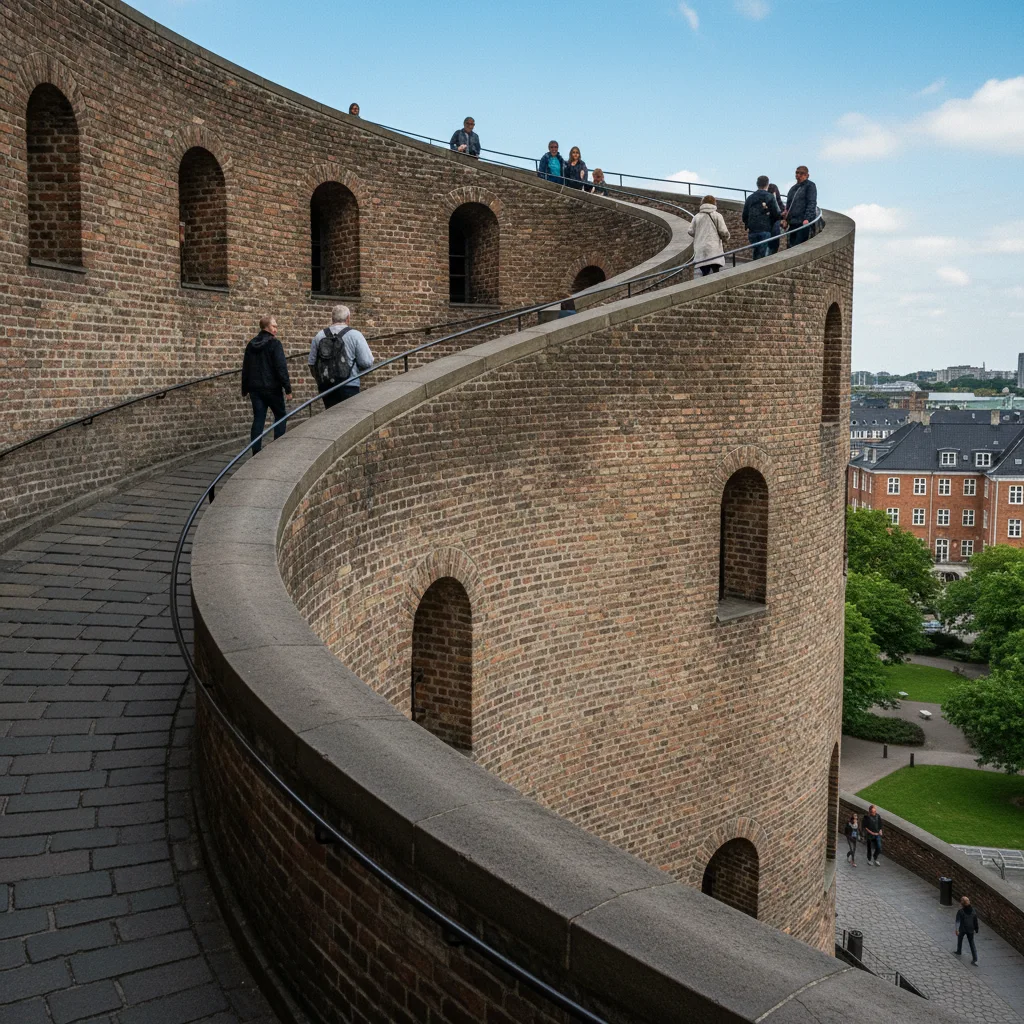 Der Rundetaarn in Kopenhagens Altstadt mit seiner spiralförmigen Rampe