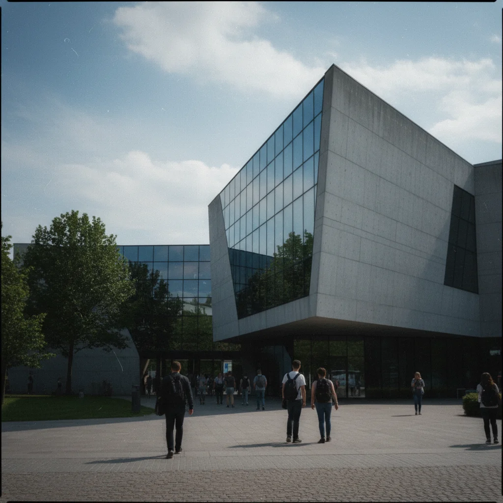 Das MUNCH Museum in Oslo, ein schräger Turm am Wasser