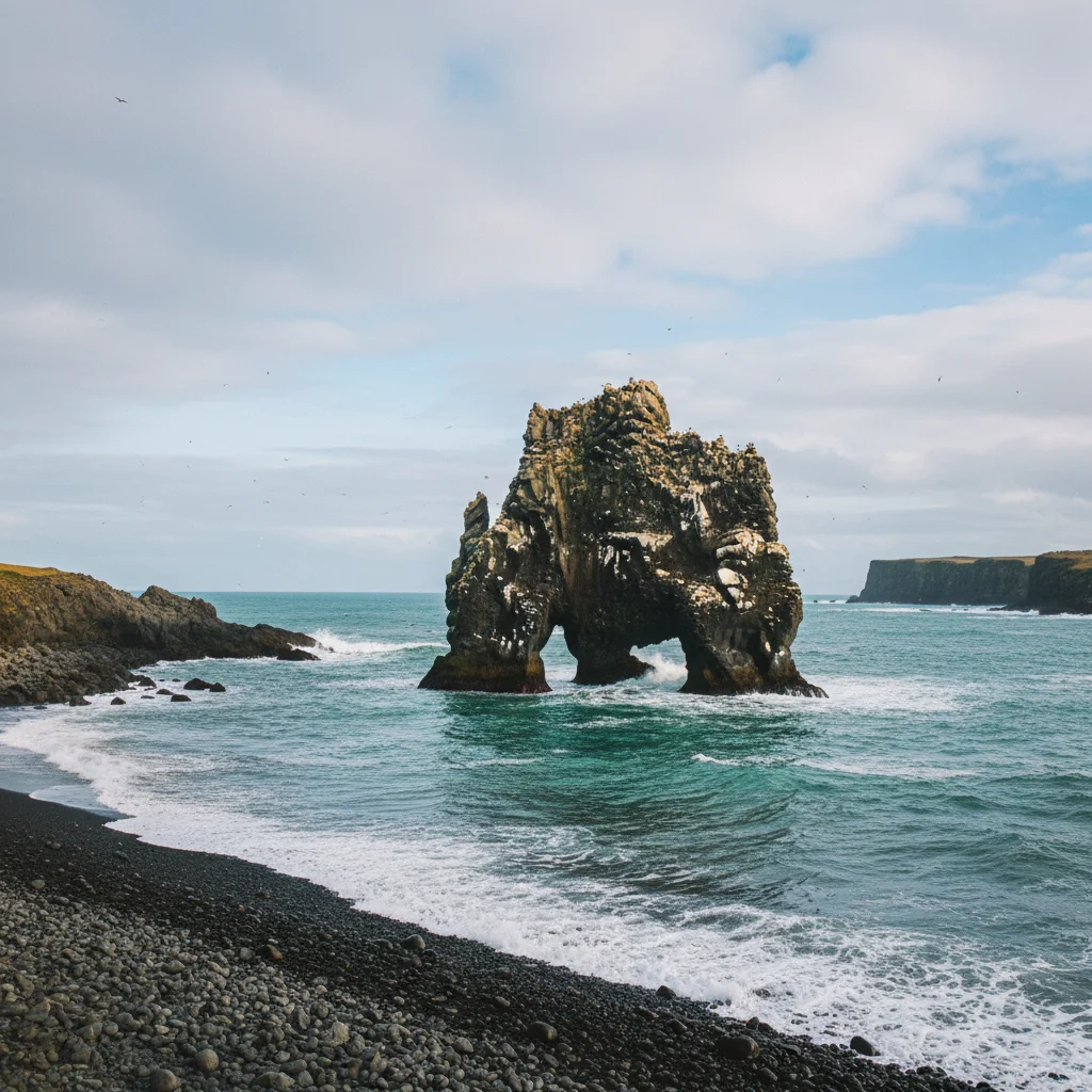 Hvítserkur Basaltformation an der Nordküste Islands