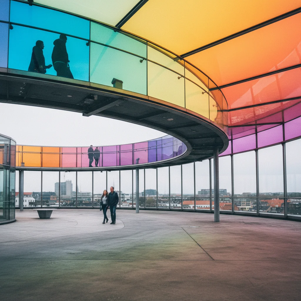 Your Rainbow Panorama auf dem Dach des ARoS Museums in Aarhus
