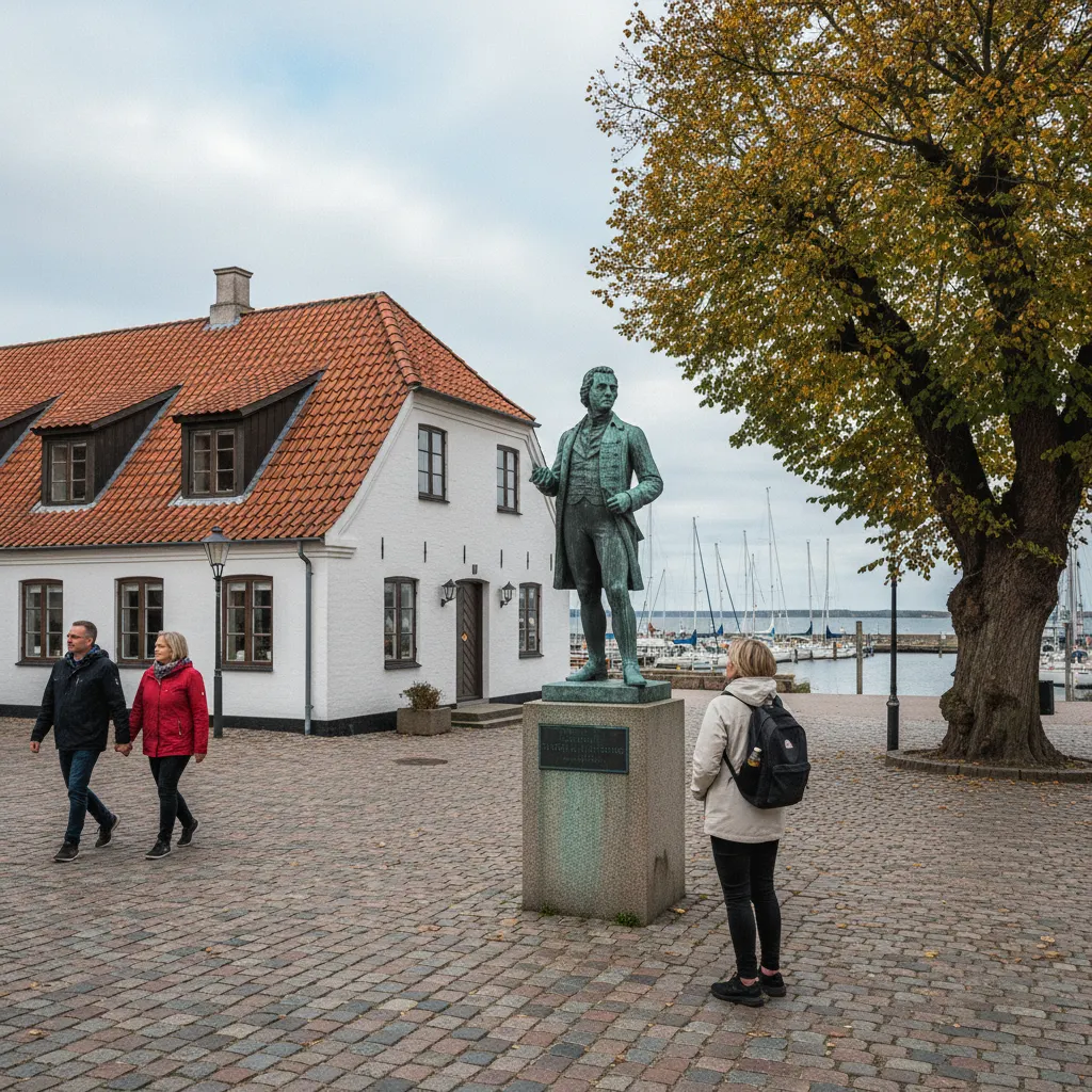 Willemoes Museum und Denkmal in Assens, Geburtsstadt des dänischen Seehelden