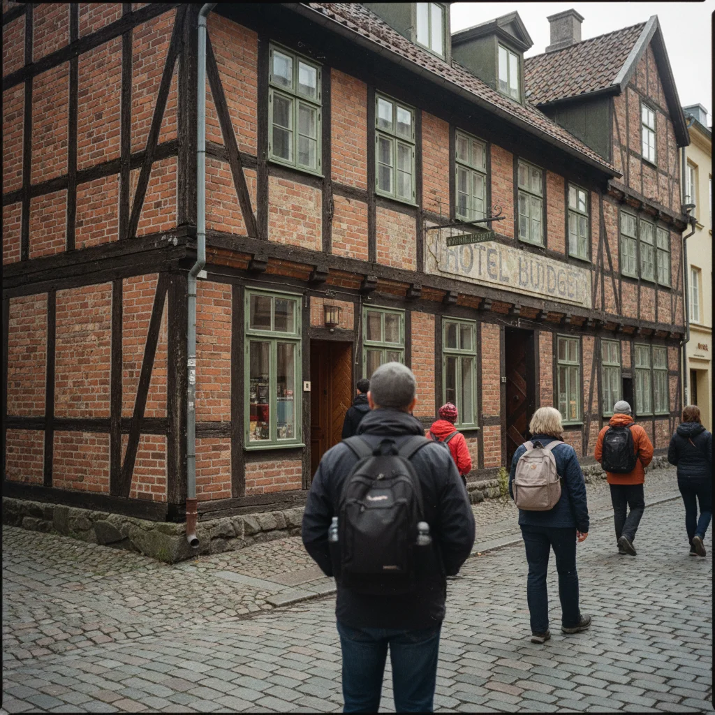 Einfaches aber sauberes Hostelzimmer in Bergen