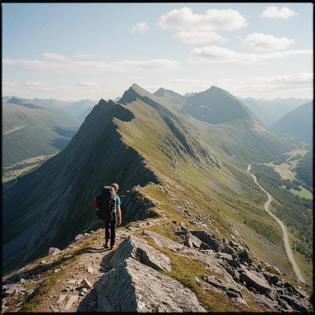 Felswand im Romsdalen in Norwegen