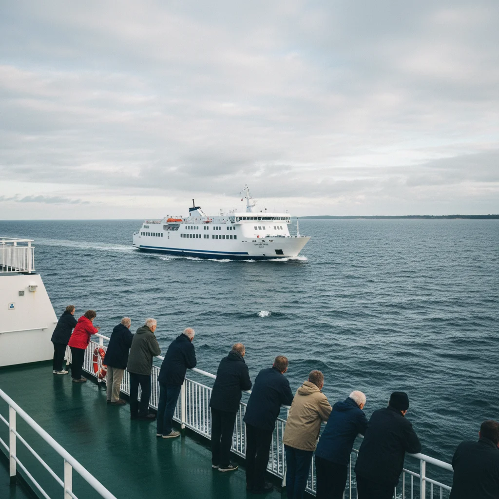Fähre von Rostock nach Gedser auf der Ostsee