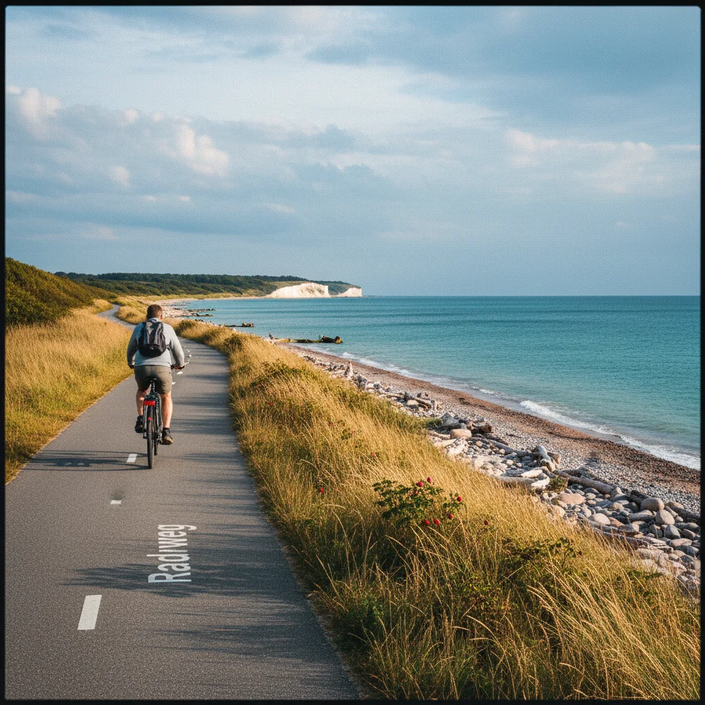 Radweg entlang der dänischen Ostseeküste