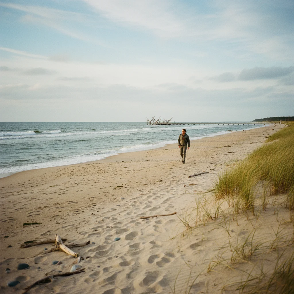 Sandstrand bei Palanga an der litauischen Ostseeküste