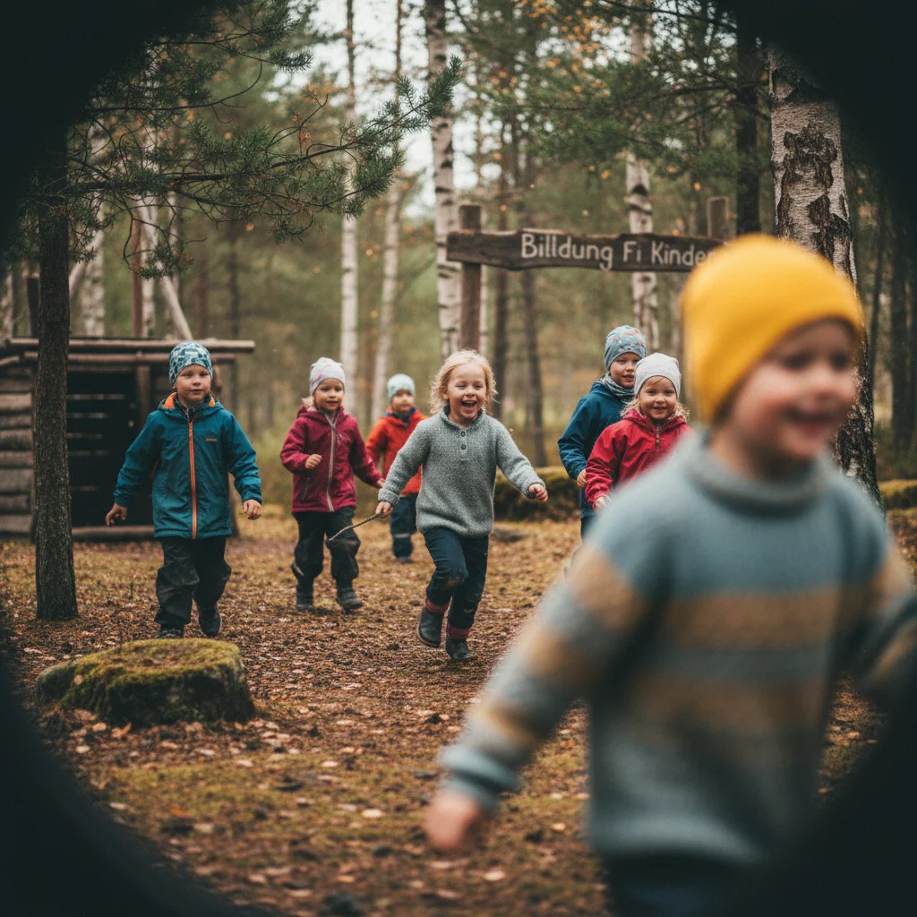 Finnische Grundschulkinder beim gemeinsamen Lernen