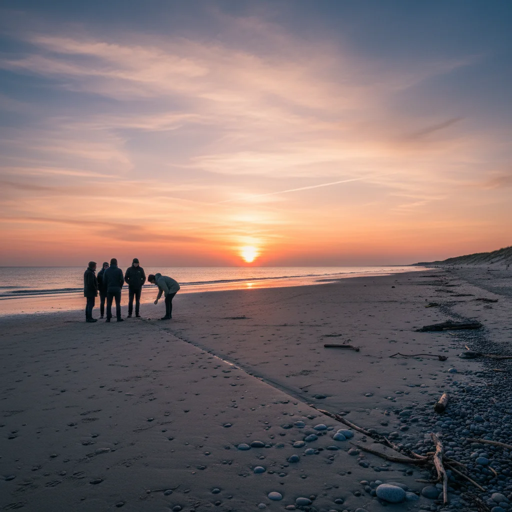 Sonnenuntergang am Strand von Blokhus