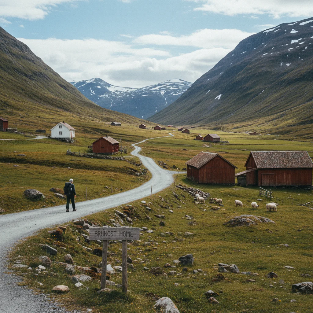Das Gudbrandsdalen in Norwegen, Heimat des Brunost