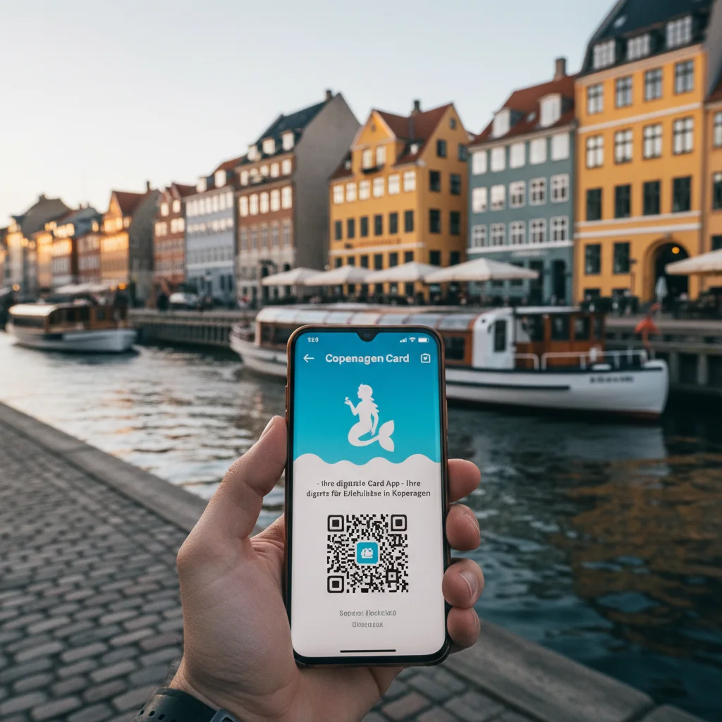 Copenhagen Card App auf einem Smartphone