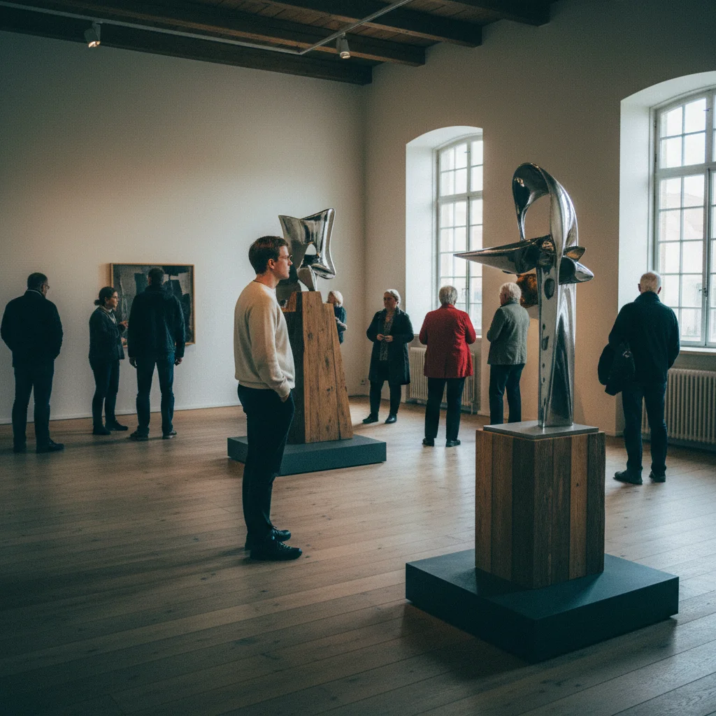 Besucher in einem Kopenhagener Museum