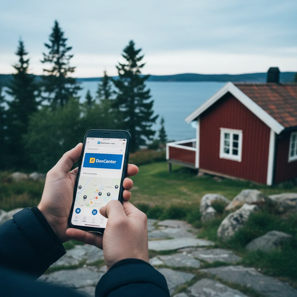 DanCenter App auf einem Smartphone