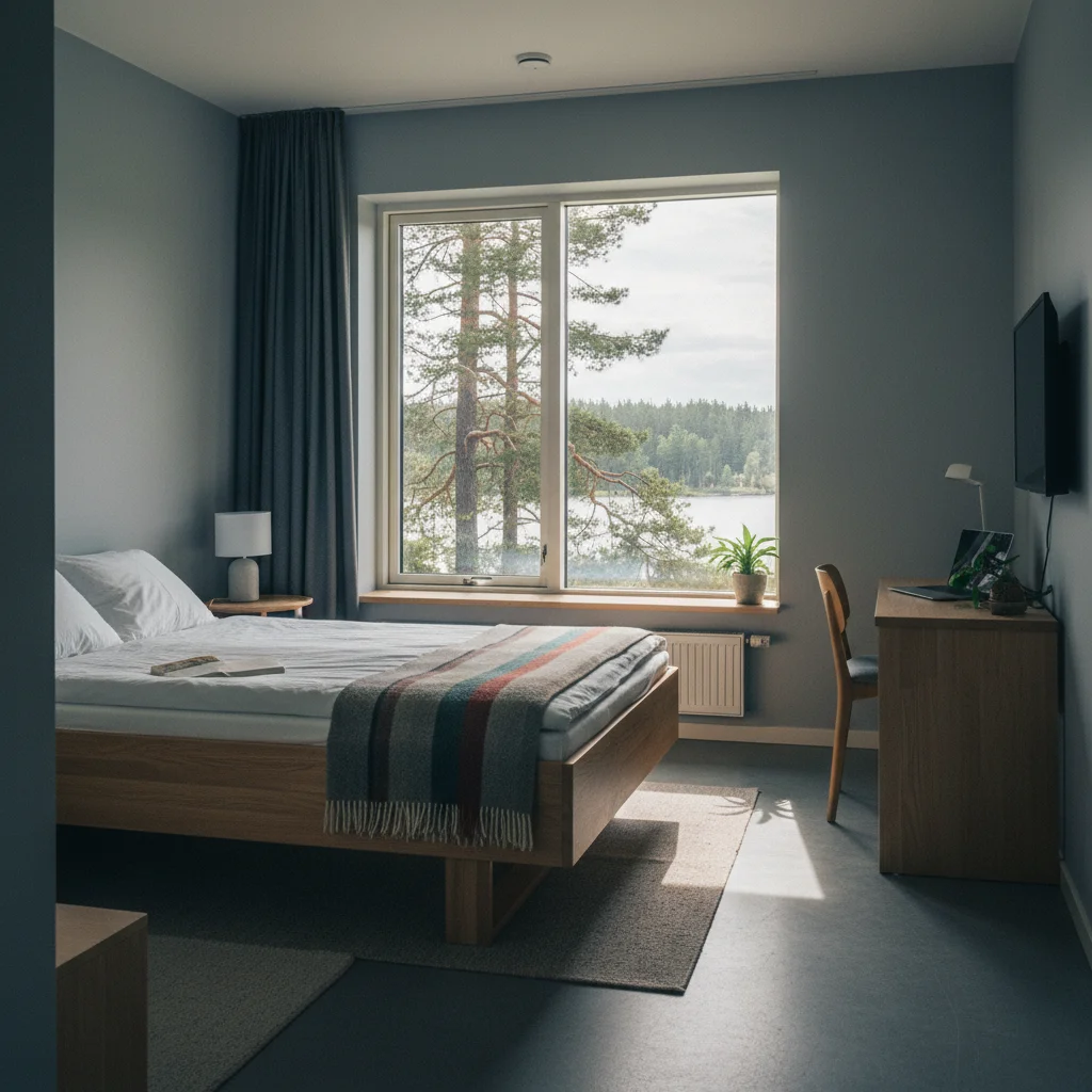 Modernes Privatzimmer in einem Danhostel