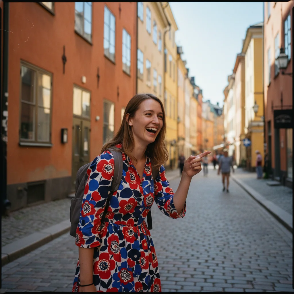 Marimekko-Stoffe mit typischen großflächigen Blumenmustern