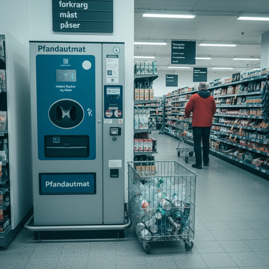 Pfandautomat in einem dänischen Supermarkt