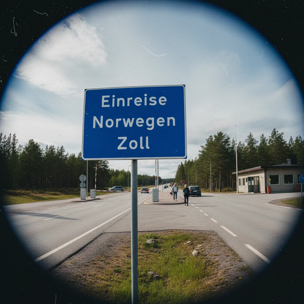 Zollkontrolle an der norwegischen Grenze