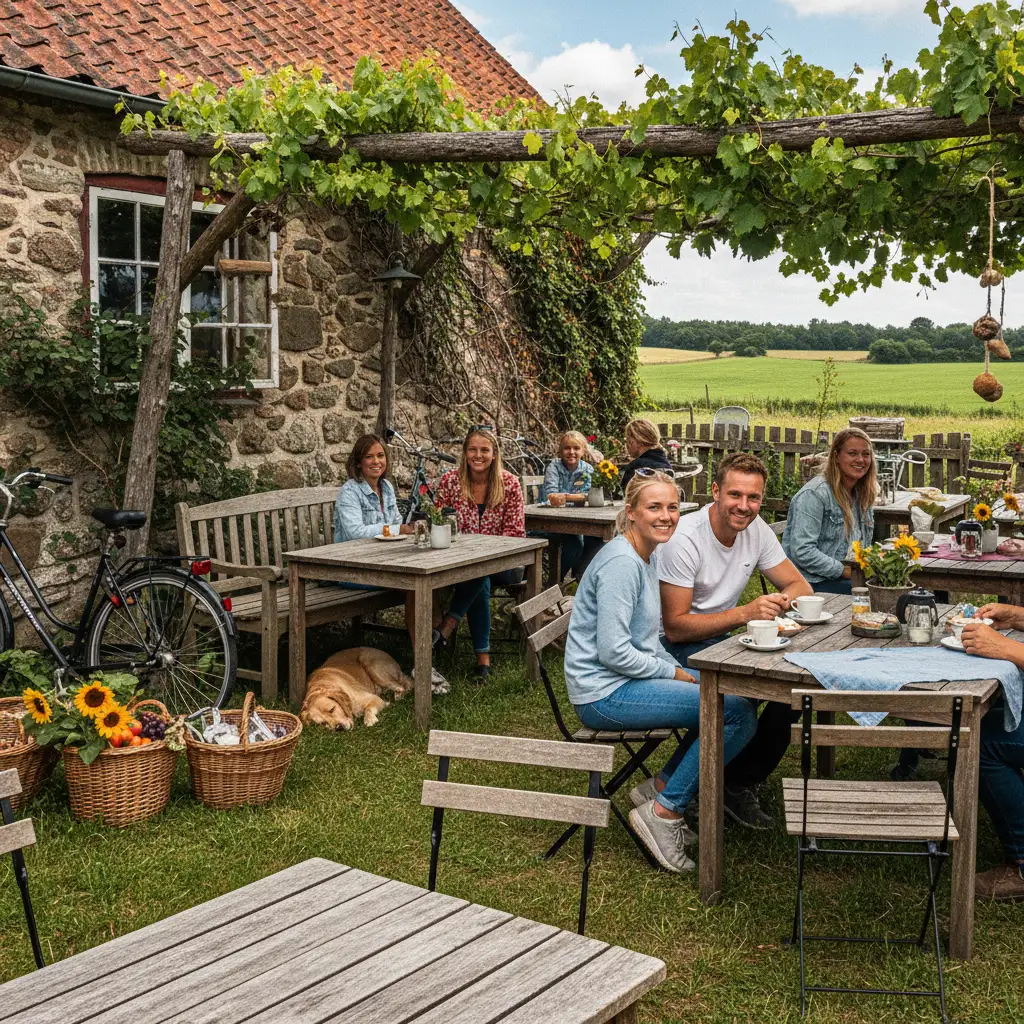 Hofcafé auf einem dänischen Erlebnisbauernhof