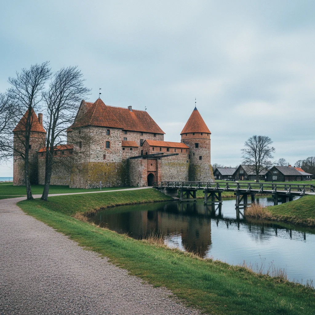 Bischofsburg Kuressaare auf Saaremaa von außen