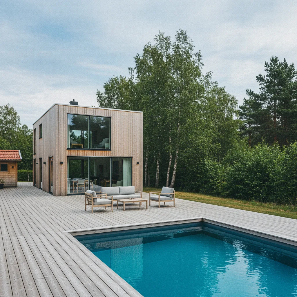 Dänisches Ferienhaus mit Pool und Terrasse
