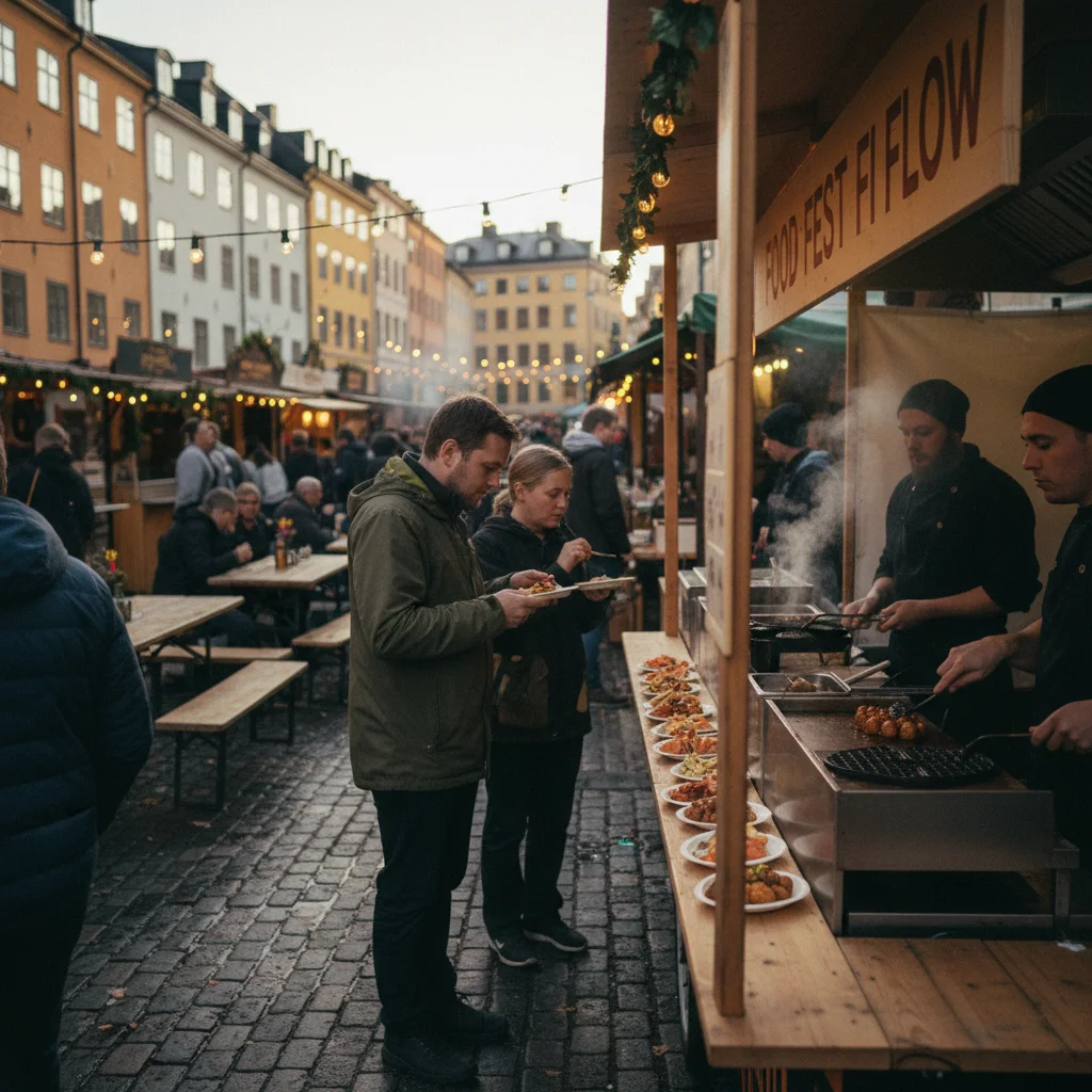 Kulinarisches Angebot beim Flow Festival in Helsinki