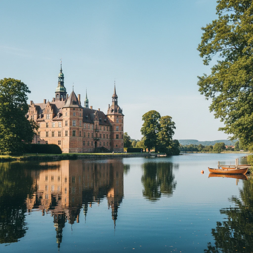Schloss Frederiksborg am Schlosssee in Hillerød