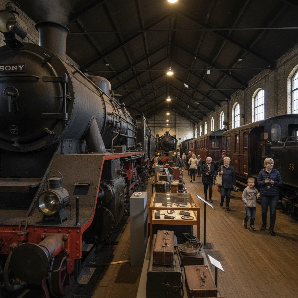 Historische Dampflokomotiven im Eisenbahnmuseum Gävle