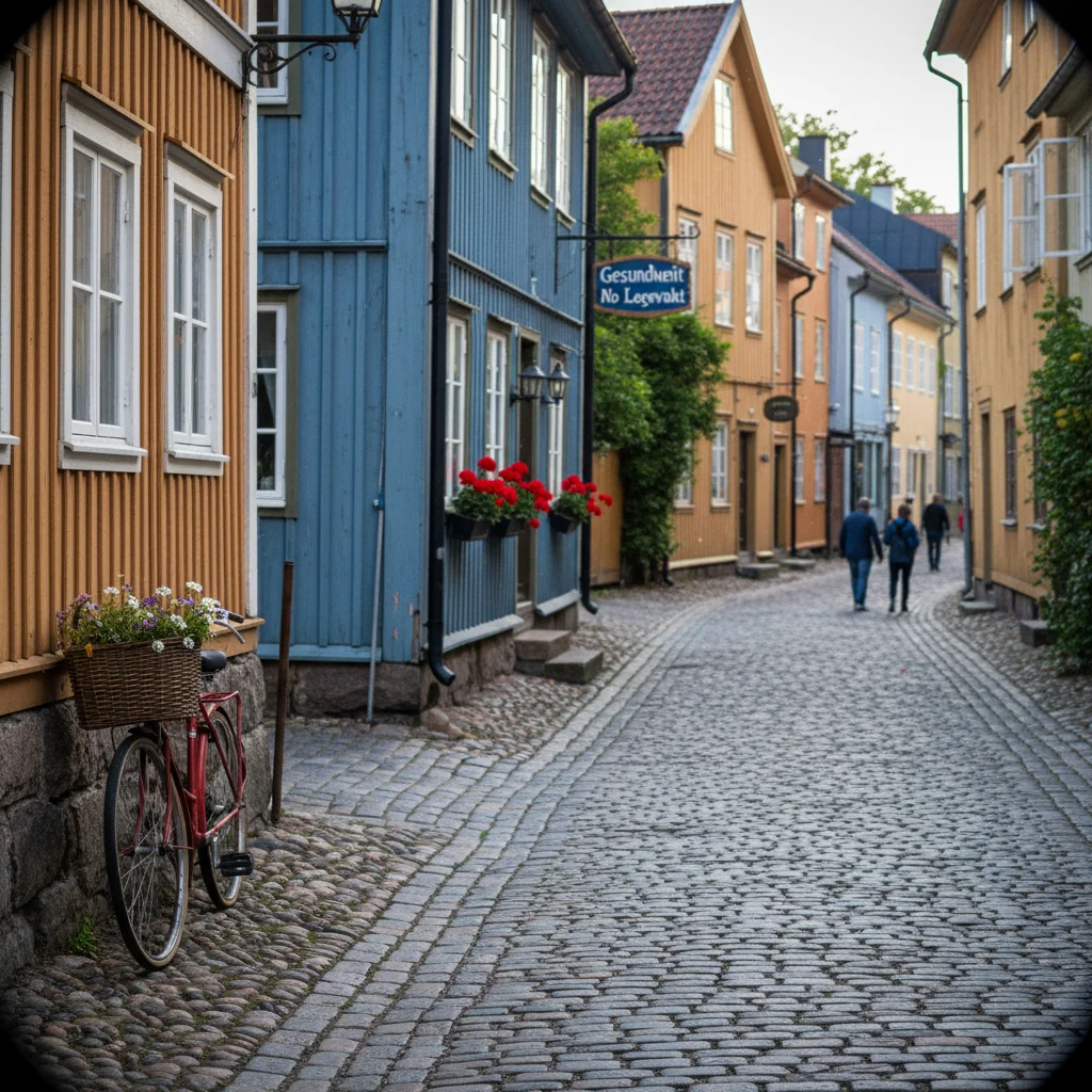 Norwegische Legevakt Bereitschaftspraxis bei Nacht