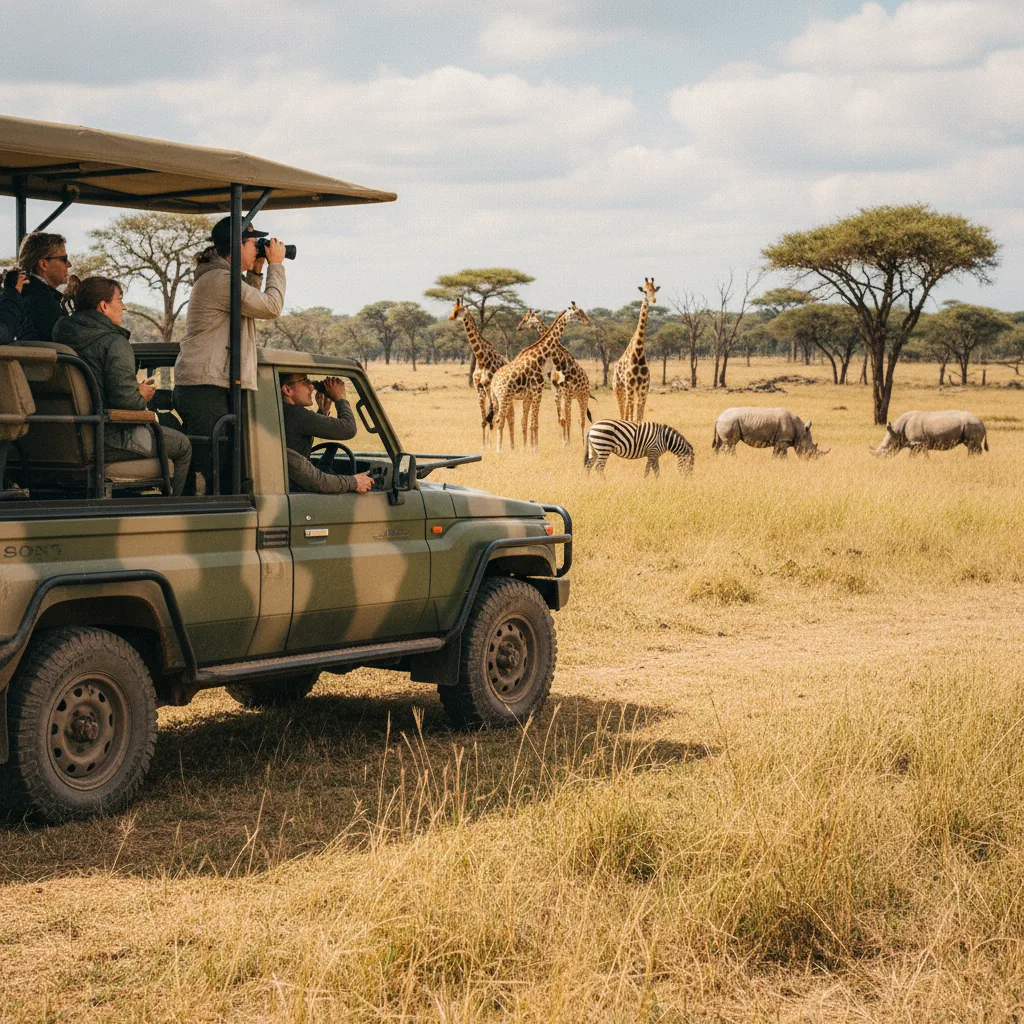 Safari-Rundfahrt im Givskud Zoo