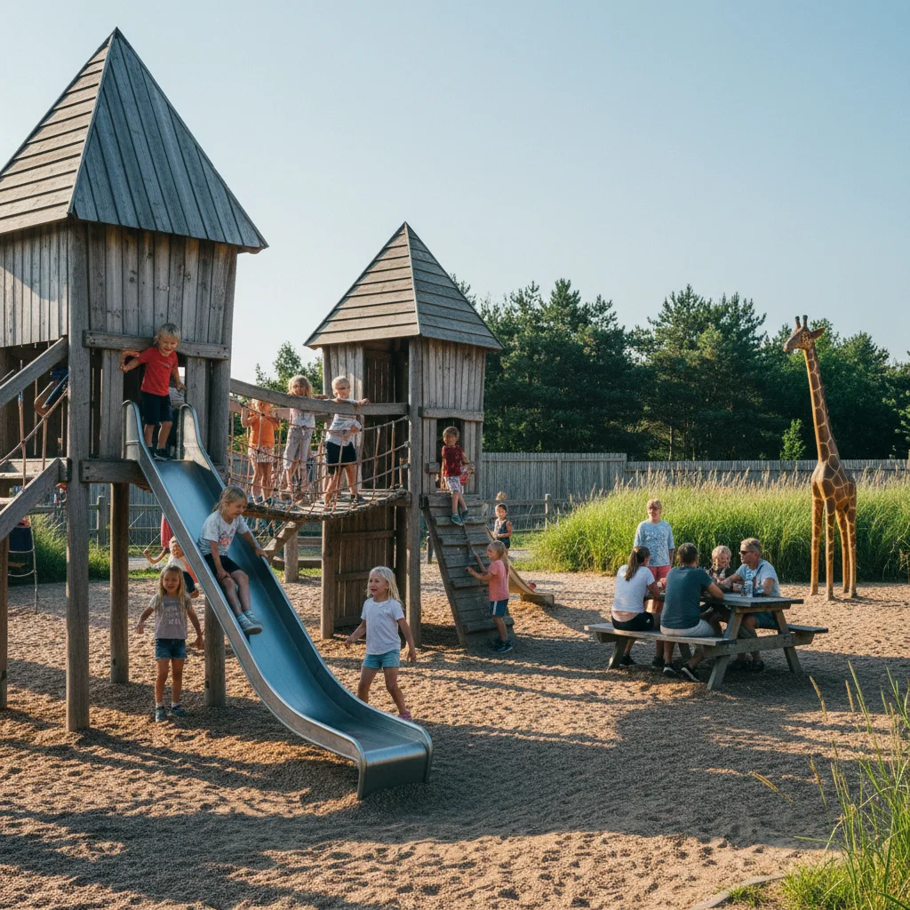 Großer Spielplatz im Givskud Zoo