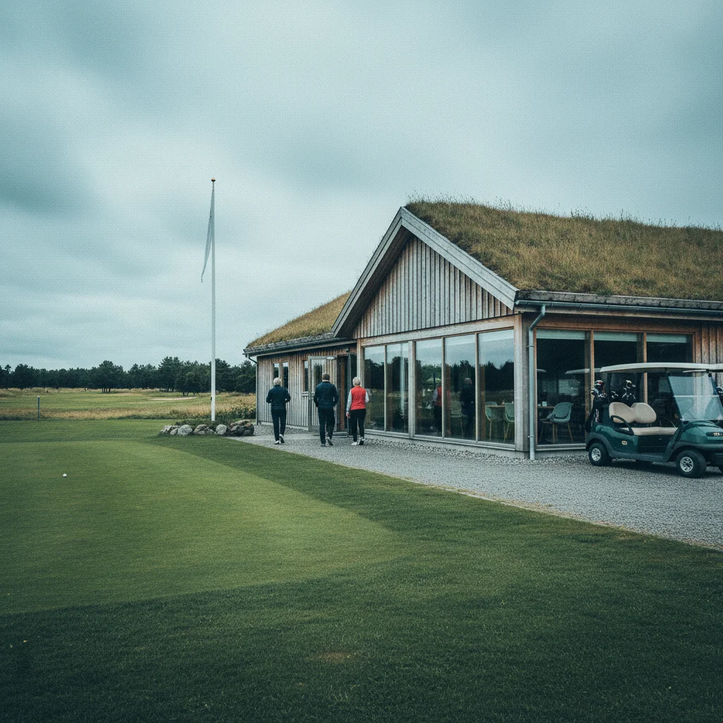 Klubhaus eines dänischen Golfclubs