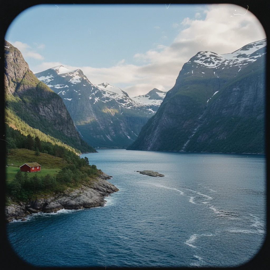 Norwegische Fjordlandschaft, die Grieg inspirierte