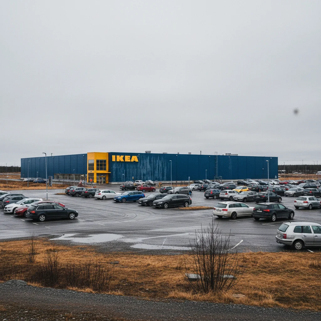 Das IKEA Einrichtungshaus in Haparanda, das nördlichste der Welt