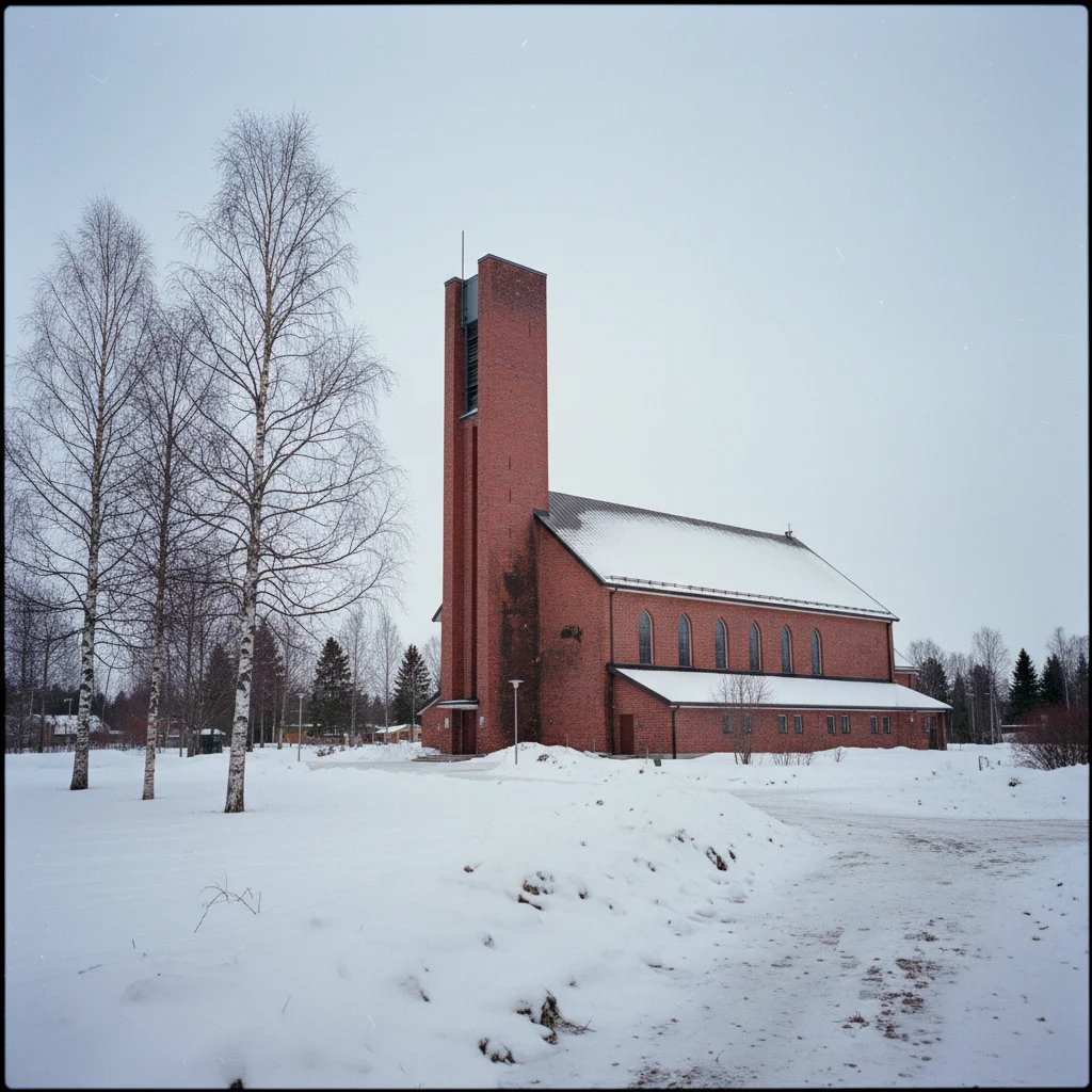 Die Haparanda Kyrka, eine Kirche im neoklassizistischen Stil