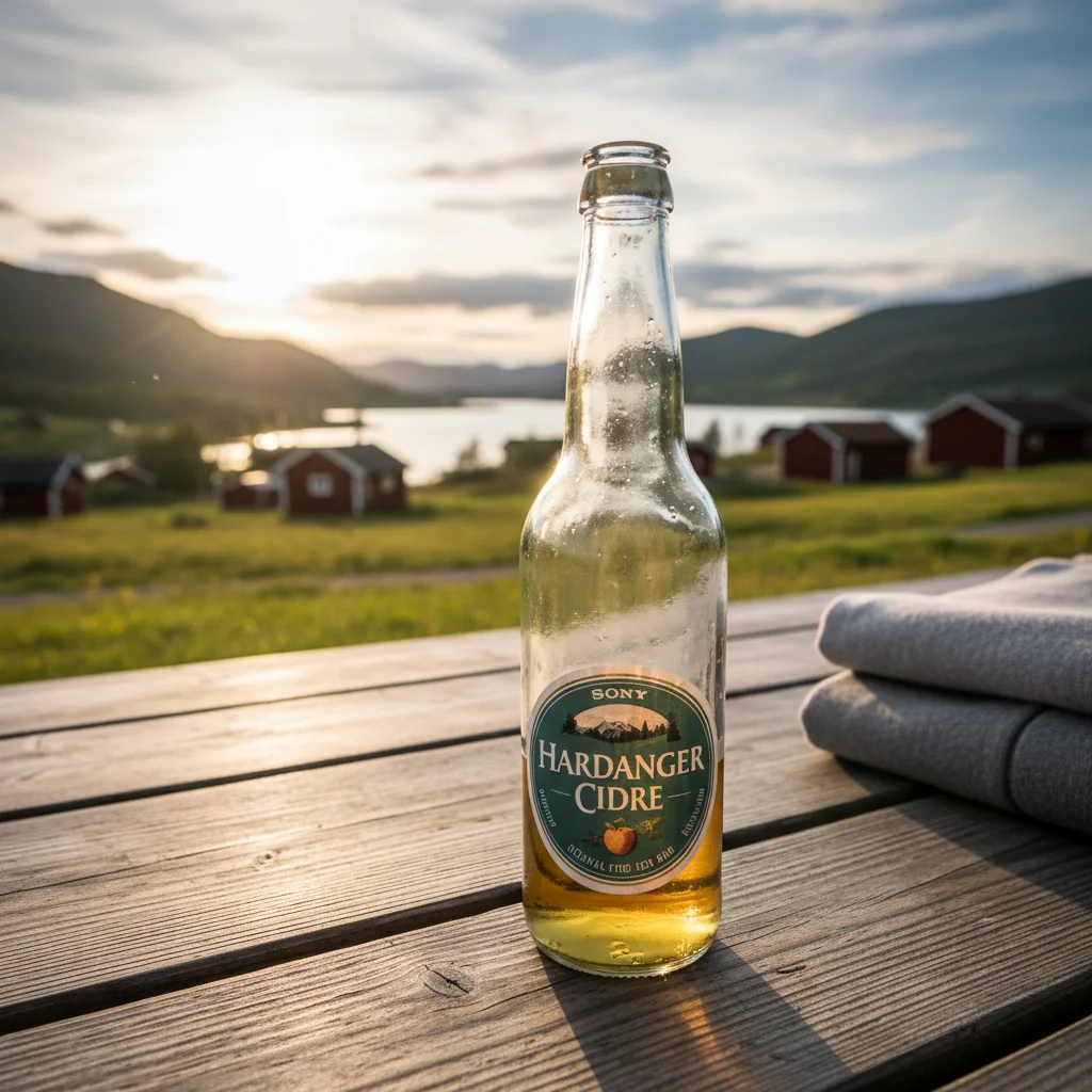 Cidre-Verkostung auf einem Hof am Hardangerfjord