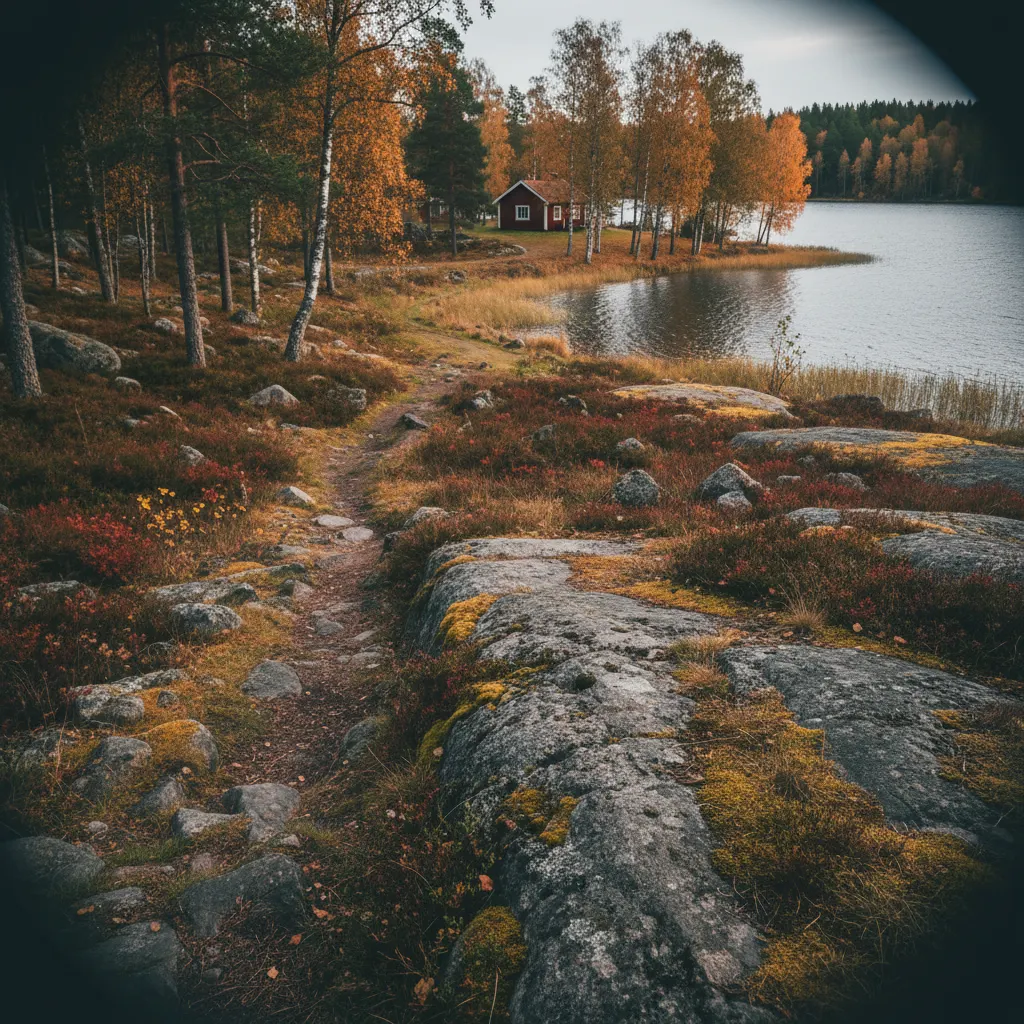 Herbstfarben in den norwegischen Bergen