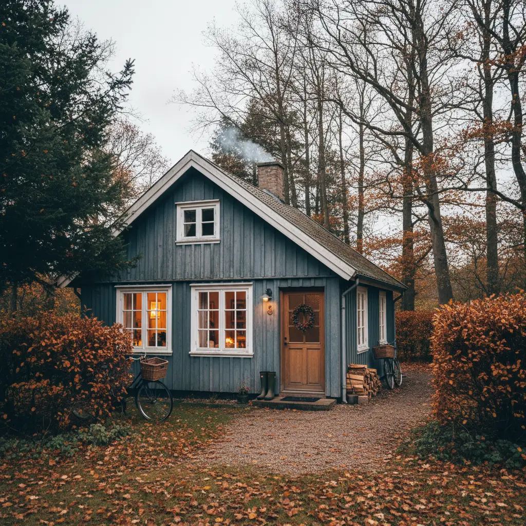 Gemütliches dänisches Ferienhaus im Herbst