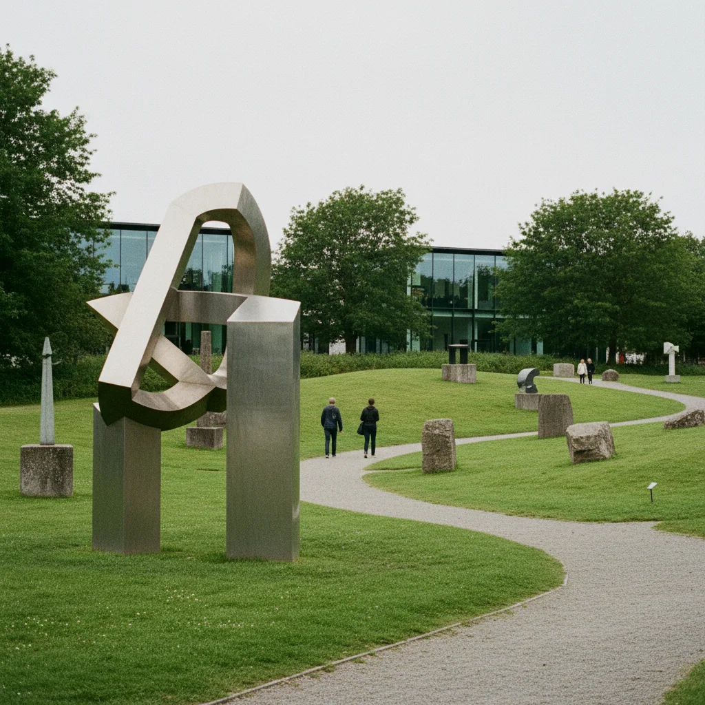 Skulpturen und Parklandschaft im Birk Centerpark Herning
