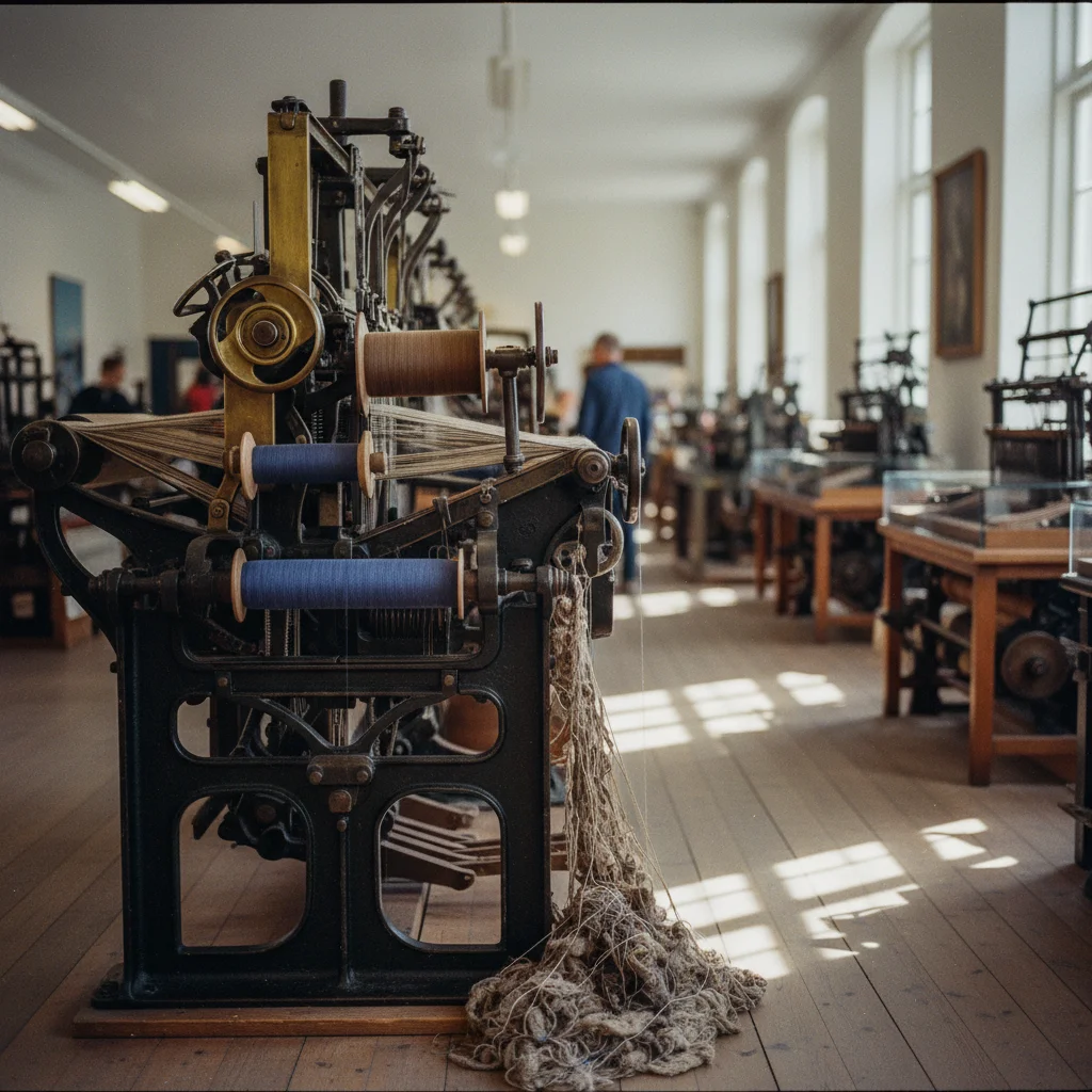 Historische Textilmaschinen im Museum von Herning