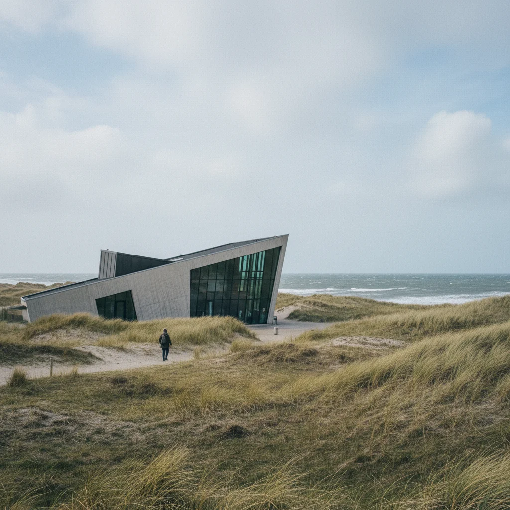 Das Nordsøen Oceanarium in Hirtshals mit seinem markanten Gebäude