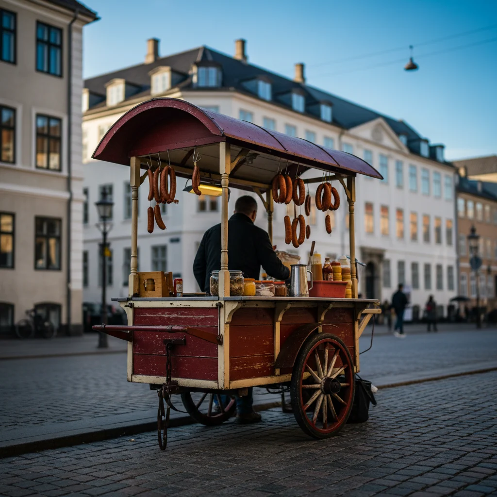 Historischer Pølsevogn in Kopenhagen