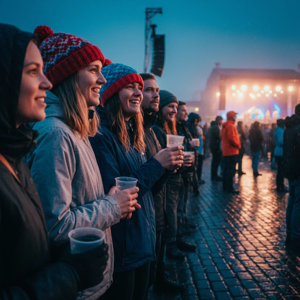 Publikum beim Iceland Airwaves Musikfestival in Reykjavík