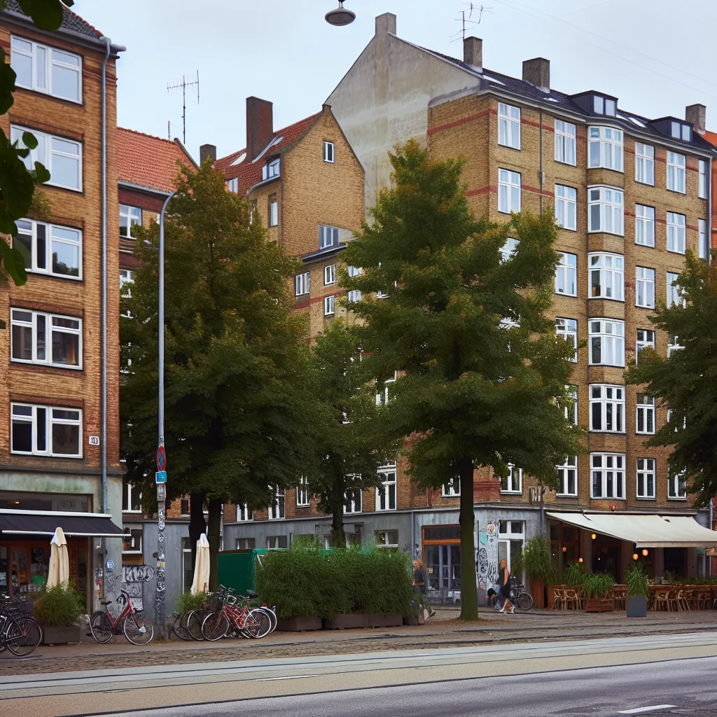 Moderne Wohnungen in Kopenhagen an einem Kanal