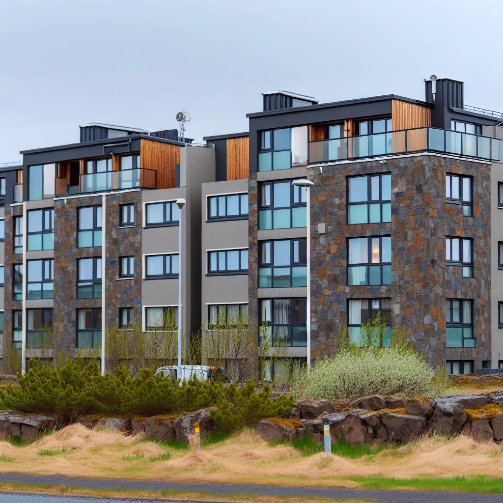 Moderne Neubauwohnungen in Island mit zeitgenössischer Architektur
