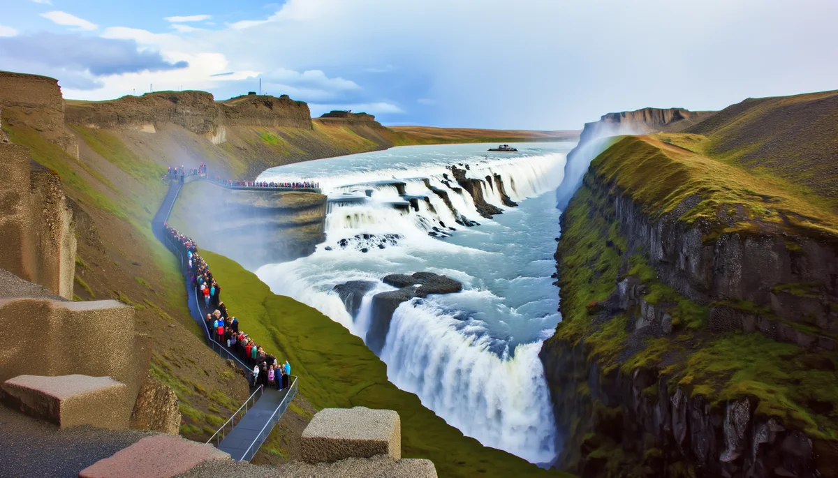 Gullfoss Wasserfall Island